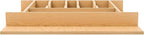 Rev-A-Shelf Natural Maple Right Size Utensil Insert Home Storage Kitchen Organizer 7 Compartment Drawer Accessory, 19 1/4" x 19 1/2", 4WCT-24SH-1