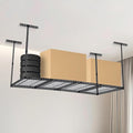 Heavy Duty Overhead Garage Storage Rack, Ceiling Mounted, Adjustable Organization System, 600Lbs Capacity
