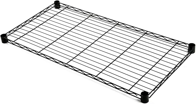 Quantum Storage Systems 1272BK Wire Add-On Shelf Black Epoxy 72" W x 12" D