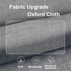 3pack Wardrobe Clothes Organizer，Foldable Underwear Storage Box Fabric Storage Bin with Divider for Socks Bra Clothes Underwear Organizer Drawer Multifunctional Household Box (Dark gray)