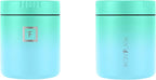 IRON °FLASK Food Jar for Hot Food & Soup - 13.5 Oz Insulated Food Jar with Foldable Spoon - Leak Proof, Stainless Steel, Storage, Canteen, Double Walled - 13.5 Oz - Sky