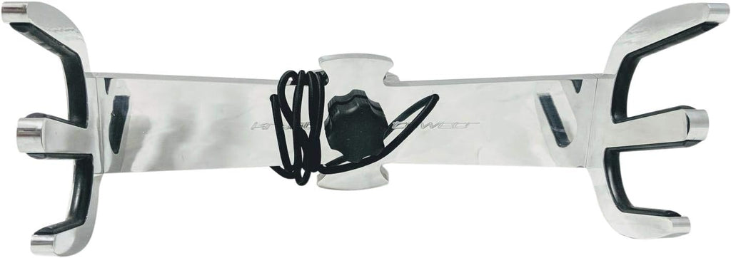 Quick Release Water Ski/Slalom Ski Wakeboard Tower Rack, Polished 6061 Aluminum, Clamp Sizes 1 1/4,1 1/2,1 5/8,1 3/4,1 7/8,2,2 1/4,2 3/8,2 1/2,2 7/8,3"
