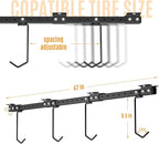 Adjustable Ceiling Mounted Bike Rack for Garage, Hold 4-8 Bikes, Hanger for Space-Saving Storage - adjustable ceiling hooks, nice Bicycle stand.