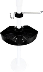 Stander Wonder Pole Bin Accessory Pack, Storage Bin Accessory with Toilet Paper Holder, Towel Hook for Wonder Pole and Wonder Bathtub Pole, Bathroom Organizer Storage Shower Caddy, Black