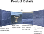 400L Commercial Laundry Cart Replacement Liner Bags,Removable Waterproof Liner for Cleaning/Utility Cart (Brown B)