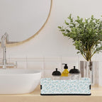 Small Bathroom Baskets for Toilet, Foldable Toilet Paper Tank Basket Organizer for Towels Storage Decorative Open Storage Bins for Home, Closet, Containers, Cabinet (Floral Print)