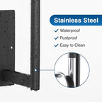 Paper Towel Holder Under Cabinet - Stainless Steel Paper Towel Holder Wall Mount, Self-Adhesive or Drilling, Matte Black Towel Rack for Kitchen Organization and Storage, Kitchen Paper Roll Holder