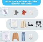 Mesh Laundry Bags for Delicates(Honeycomb), 3 Pcs Laundry Bags Mesh Wash Bags in 3 Sizes(1 Large, 1 Medium, 1 Small), Lingerie Bags for Washing Delicates, Garment Bag for Washing Machine