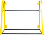 MaxxHaul 50256 Heavy‑Duty Adjustable Wall‑Mount Tire Storage Rack – Telescoping 32–48″ Width, 375 lb Capacity, Powder‑Coated Steel, 51.75″W x 28″D x 28″H – Garage/Shop