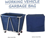 Multipurpose Laundry Storage Bag Linen Laundry Cart Liner Removable Oxford Cloth for Commercial Use