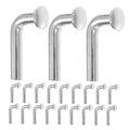 Heavy Duty J Bolt Safety Pin 6mm Universal Pallet Rack Drop Pin for Warehouse Shelving Pack of 50 Galvanized Steel 90-Degree Bend