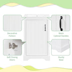 20 in Small Bathroom Vanity with Sink,Soft Close Door and Adjustable Shelf,Wood Modern Single Bathroom Sink Cabinet,Freestanding (White)
