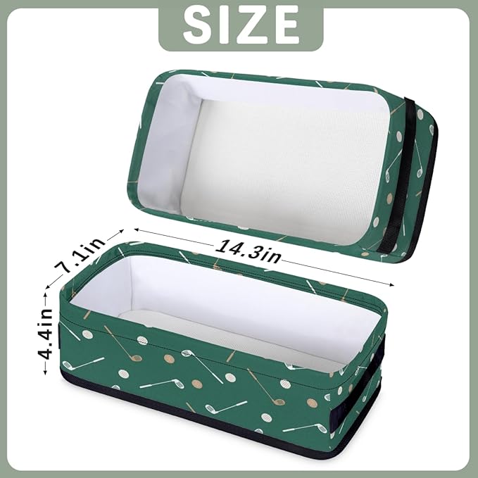 Golf Pattern Print Bathroom Storage Baskets Waterproof Bathroom Counter Organizer Decorative Toilet Paper Storage Basket for Organizing for Bathroom Living Room Decor