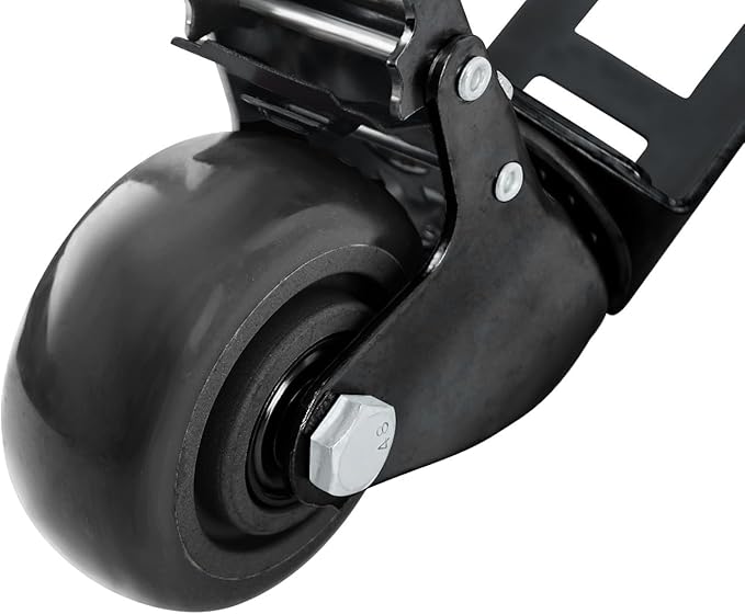 8PCS Storage Rack Caster Wheels,3" Heavy Duty Locking Caster Wheels Warehouse Shelf & Storage Racks Accessories,Fit for Boltless Self Locking Shelving Racks,500LB Capacity(Black)