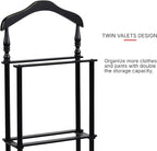 Proman Products VL17025 Twin Valet, 42.5" Height, Black"
