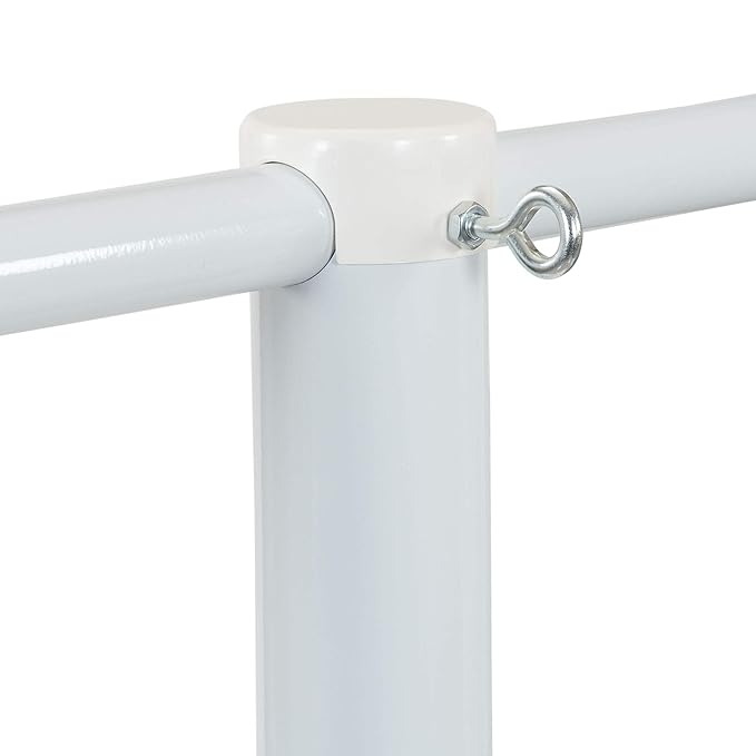 Household Essentials Mega Outdoor Clothesline Single T-Post, White