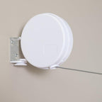Household Essentials Single Line Retractable Clothesline for Hanging Laundry, 40 Feet, White