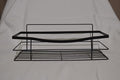 No-Drill Black Stainless Steel Bathroom Shelf – Waterproof, Rustproof, Adhesive Wall-Mounted Organizer
