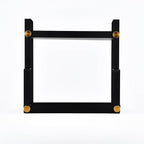 FFK 2 Tier Countertop Organizer, Cosmetic Organizer, Storage Shelf for Cabinet, Countertop, Pantry, Desktop, Ideal for Bathroom, Kitchen, Office (Black)