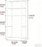 3 Tier Bathroom Over Toilet Organizer Rack, Over The Toilet Storage Rack, Space Saver Carbon Steel Bathroom Shelves, Freestanding Bathrooms Shelves for Restroom Laundry Balcony, White