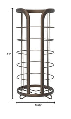 BROOKSTONE Toilet Paper Holder Stand Reserve - Free Standing Toilet Paper Stand with Storage that Holds Mega Rolls, Standing Bathroom Tissue Organizer, Bathroom Decor - Modern Storage Holder, Bronze