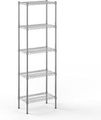 14" Deep x 24" Wide x 74" Height Wire Shelving Kit | 5-Tier | NSF Commercial Storage Rack Unit