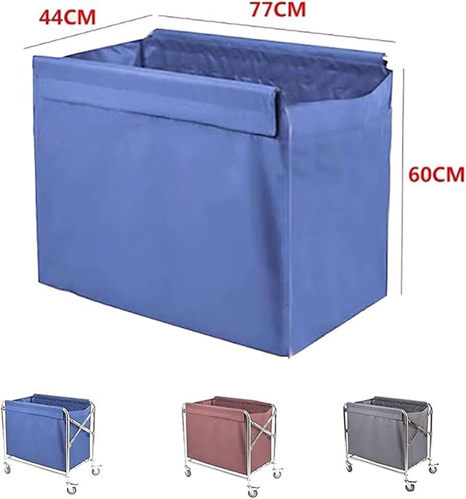 Laundry Cart Basket Replacement Liner - Waterproof Removable Oxford Cloth Liner for Commercial Use, Large Capacity for Laundry and Hotel Cleaning