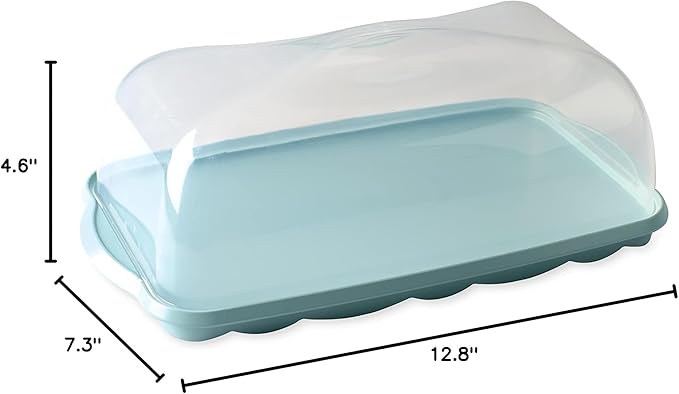 Nordic Ware Loaf Cake Keeper, Blue,12.8"L x 7.3"W x 4.6"H