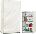 Wire Shelf Cover,600D Heavy Duty 100% Waterproof Shelf Covers for Wire Shelving,Outdoor Storage Shelves Cover for Metal Rack,36.2" W x 20.5" D x 60" H,Beige