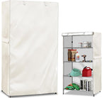 Wire Shelf Cover,600D Heavy Duty 100% Waterproof Shelf Covers for Wire Shelving,Outdoor Storage Shelves Cover for Metal Rack,36.2" W x 20.5" D x 60" H,Beige