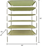 Sweater Drying Rack,6-Layer Flat DryingRack Stackable, Mesh Fabric Clothes Drying Rack Space-Saving Clothes Dryer Rack