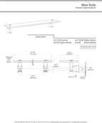 Gatco 4736 Bleu Glass Shelf, Satin Nickel/Wall Mounted 20.13" X 4.3" Tempered/Floating Rectangle Glass Shelf for Bathroom