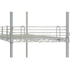 Nexel Wire Shelf Ledge, 54"W x 4"H, Silver Epoxy