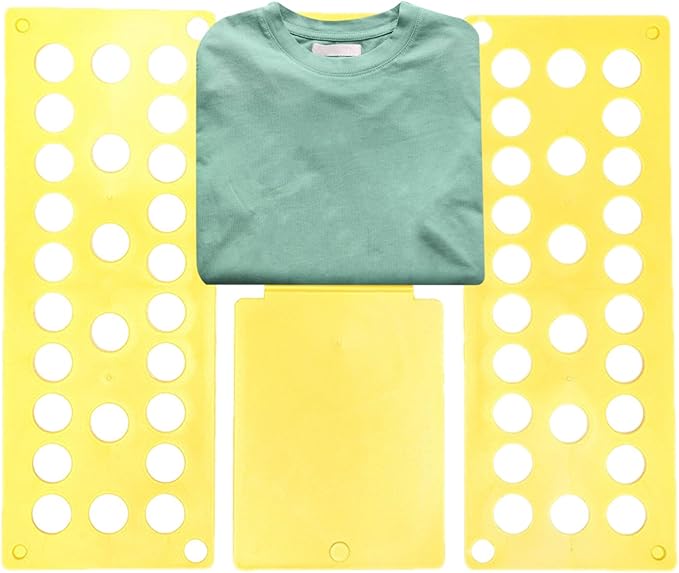 2 Pack Shirt Folding Board Adult ABS T Shirt Folder Clothes Folding Board Laundry Folder Boards Fast Foldable Laundry Organizer Liner Sorter Fold Helper For Adults Children Travel Home Dorm