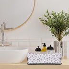 Floral Pattern Foldable Small Bathroom Baskets for Toilet,Foldable Toilet Paper Tank Basket Organizer for Towels Storage Decorative Open Storage Bins for Home,Closet,Containers,Cabinet