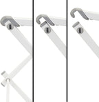 Household Essentials White 5119-1 Indoor Metal Clothes Drying Rack for Laundry