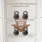 Hershii Expandable Shelf Rod Closet System 5-Bar Telescopic Heavy Duty Clothes Hanger Adjustable DIY Storage Organizer Shoe Rack