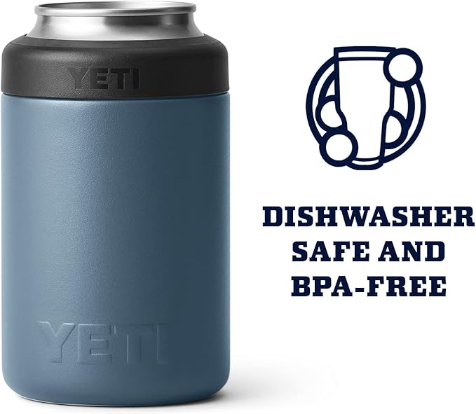 YETI Rambler 12 oz. Colster Can Insulator for Standard Size Cans, Nordic Blue