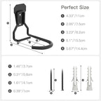 Housolution Bike Wall Mount with Fixed Hook, [8 Pack] Heavy Duty Bike Storage Rack, Bike Rack Vertical Stand for Garage - Easily Hang/Detach - with Screws Iron Bike Hanger Brackets
