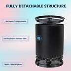 Utensil Holder For Kitchen Counter Organizer Extra Large Silverware Caddy Cooking Utensil Stainless Steel Rotating Kitchen Storage 3 Compartment Flatware Spoon Spatula