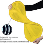 BATTOO Deluxe Strong Mesh Pop up Laundry Hamper Basket with Side Pocket for Laundry Room, Bathroom, Kids Room, College Dorm or Travel Yellow