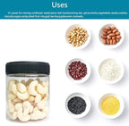 8oz Plastic Jars With Lids, Airtight Container for Food Storage, Clear Plastic Jars Ideal For Dry Food, Peanut Butter, Honey Jam,Cosmetics, Cream, Bathroom and Storage(set of24)