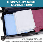 Heavy Large Mesh Laundry Bags,24 x 36 inches Travel drawstring Laundry Washing Bags for Dirty Clothes Storage, laundry bag suitable for university, dormitory, travel, family, and apartment residents