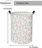 Baseball Kids Laundry Basket Baby Hamper Toy Storage Bin for Boys Room Decor Baby Nursery Hamper Gift Baskets for Bedroom Bathroom(Baseball)