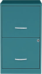2 Drawer Locking Filing Cabinet | Pre-Assembled Steel Construction | Space-Saving Design is Perfect for Home and Small Office | Letter-Size | Assembled in North America
