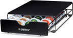 Keurig Slim Non-Rolling Storage Drawer, Coffee Pod Storage, Holds up to 24 Keurig K-Cup Pods, Black, Storage Drawer - 24ct, 9.2 x 3.3 x 12.2 inches