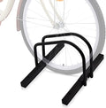 WALMANN Bike Floor Stand, Steel Bike Parking Rack for 1 Bike, 22-28" Wheels, Max. Tire Width 2.1", Black