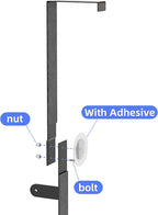 Over The Door Towel Rack, Over Door Towel Racks for Bathroom Door, 3 Tier Towel Storage Hanger Holder for Bathroom Accessories, 24 Inch Towel Bar for Hanging Towels, Black