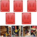10PC Battery Holder and Tool Holder for Milwaukee M18 18V Power Hanger wall Mount Organizer Storage Shelf with Screws