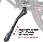 Cyfie Bike Kickstand, Center Mount Bicycle Kick Stand for Adult Bike 22 24 26 inch Wheel, Universal Adjustable Kickstands for 22" - 26" Adult Mountain Road Bike